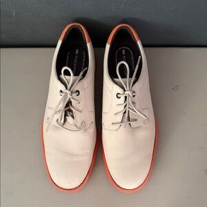 Rockport Men's Cream and Orange Oxfords